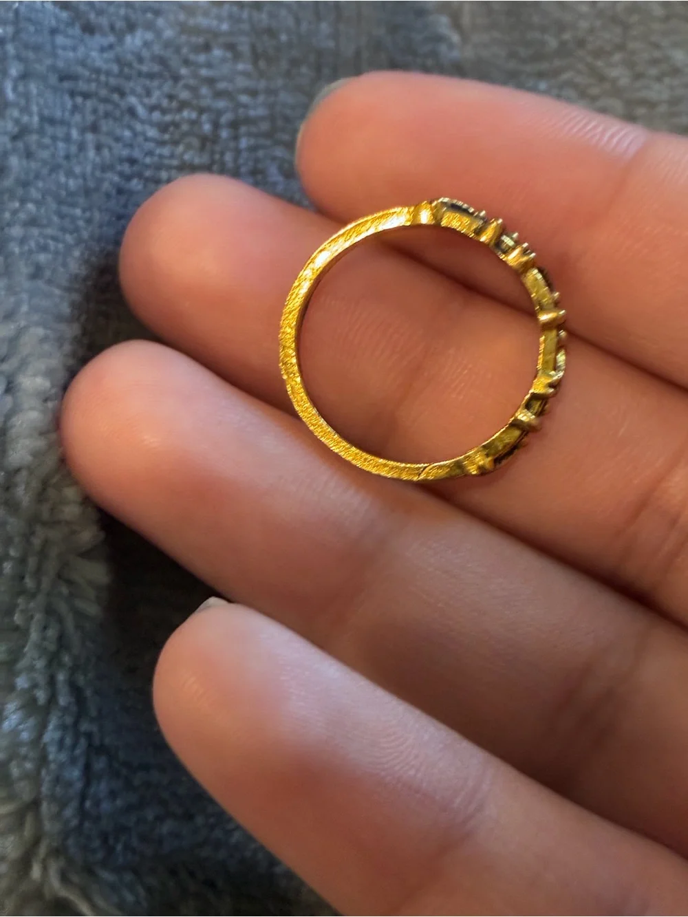 Beautiful Vintage-Style Gold Filigree Wedding Band Piece